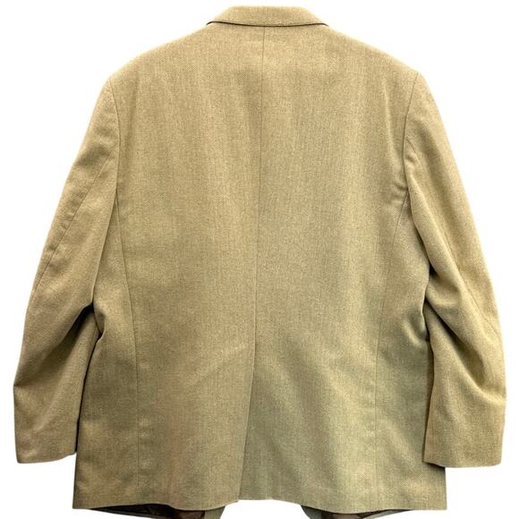 Witty Brothers Vintage Tan Linen Blend Suit Jacket Blazer Men Size 52 - Picture 5 of 7